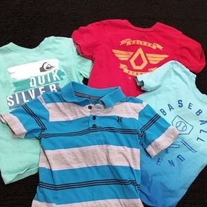 Boys Volcom, Hurley & Quicksilver bundle, size 5/6
